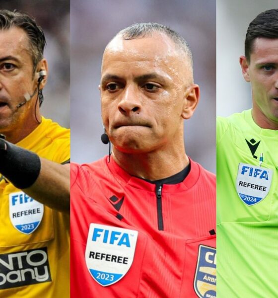 Árbitros Raphael Claus, Wilton Pereira Sampaio e o estreante Ramon Abatti Abel serão os representantes brasileiros da arbitragem na Copa do Mundo 2026