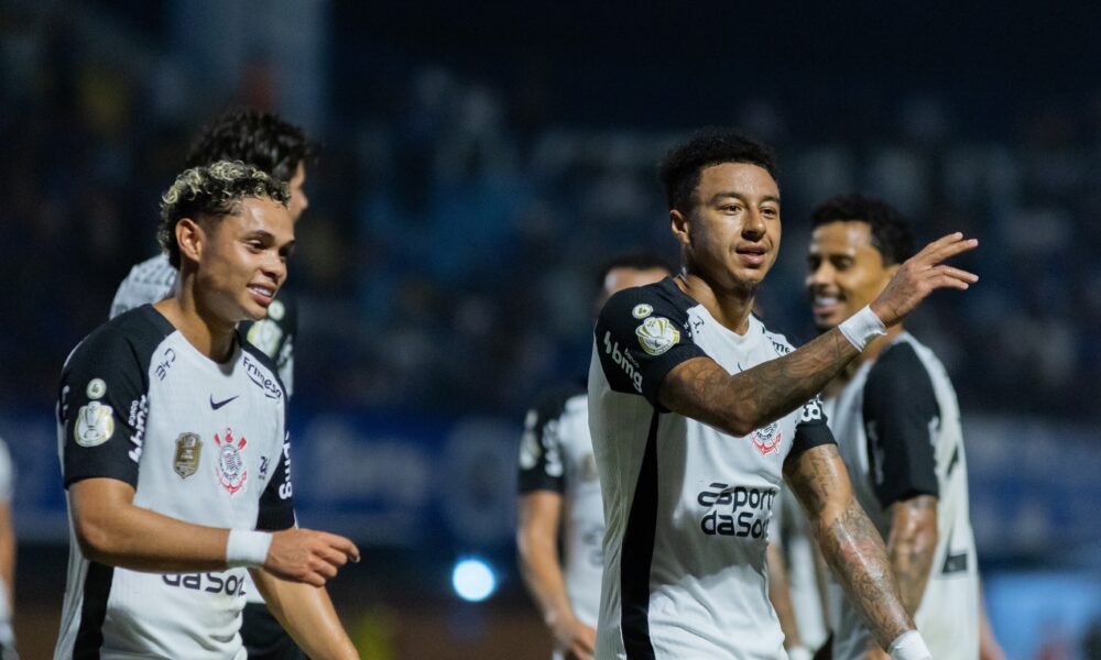 Jesse Lingard comemorando gol pelo Corinthians na Copa do Brasil 2026