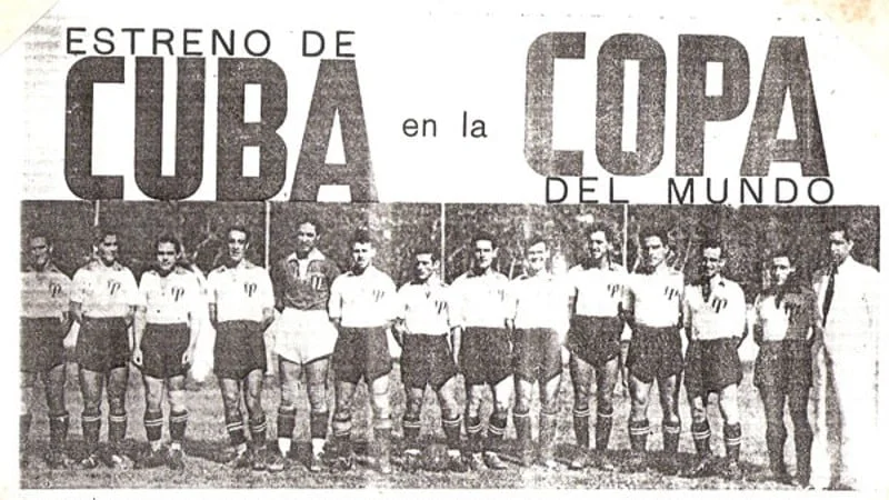 Reprodução de um cartaz de 1938 que celebra a estreia da seleção de Cuba na Copa do Mundo daquele ano, disputada na França, e que seria a única participação da ilha na história dos Mundiais.